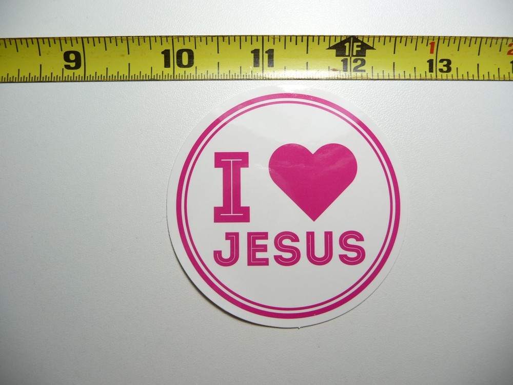 I Love Jesus Heart Circle Christian Church Faith Religion Belief Christianity  