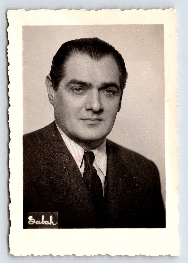 Original Old Vintage Antique Photo Picture Image Man Suit Coat Tie