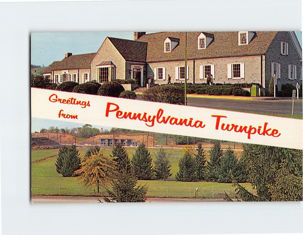 Postcard Greetings from Pennsylvania Turnpike Pennsylvania USA