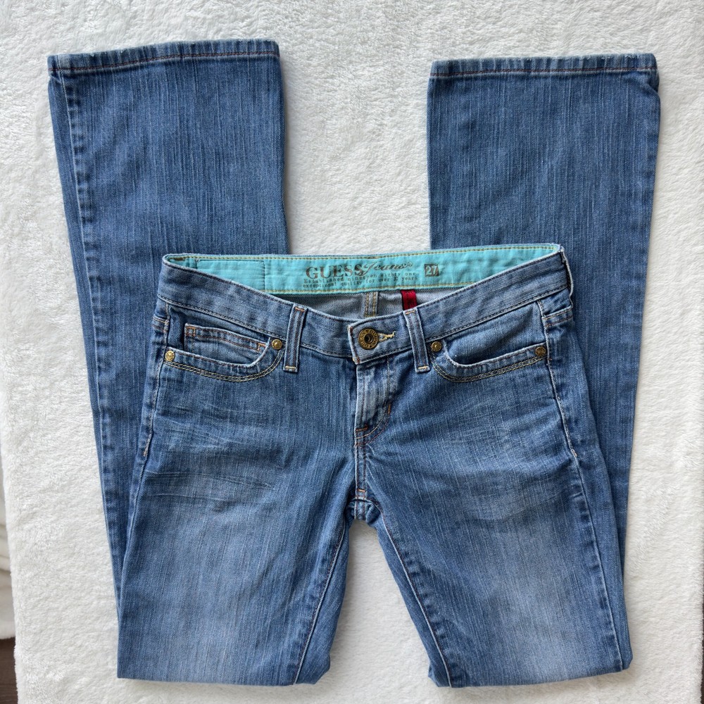 Women's Vintage Guess Jeans \ Y2K 2000s Low-Rise Flare Jeans