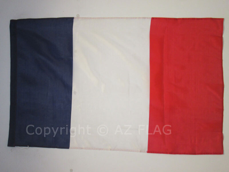 3x5 ft France Flag - 90x150 cm French Banner with Hole for Outdoor & Indoor Use