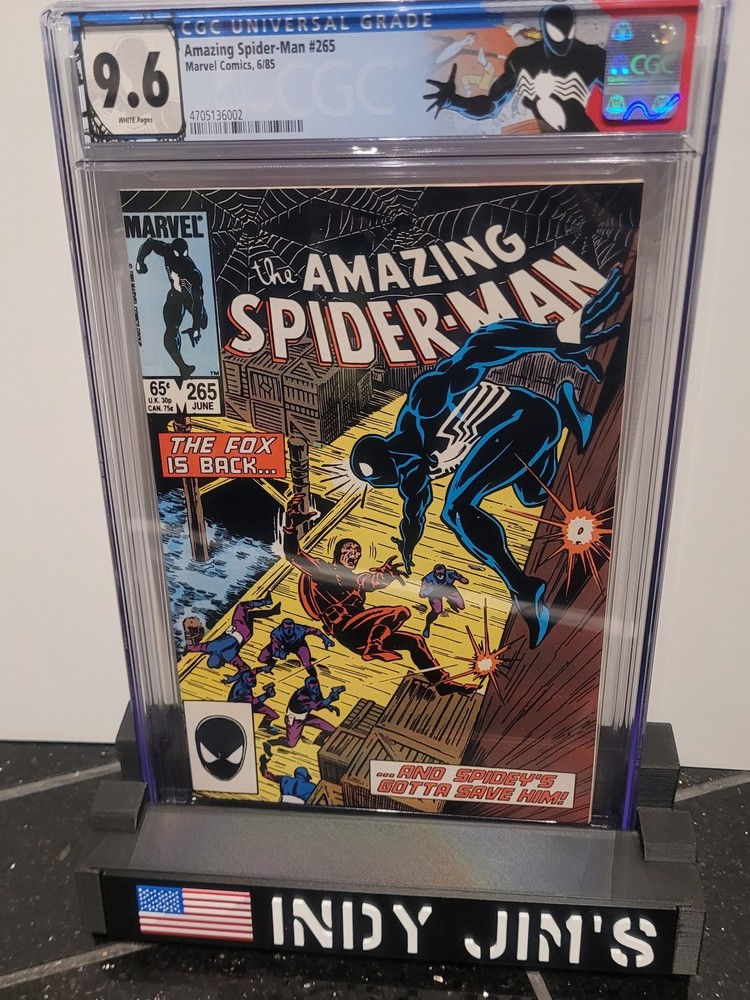 Amazing Spider-Man #265  (9.6 CGC) Key Book- 1st Silver Sable)W/ CUSTOM LABEL!!