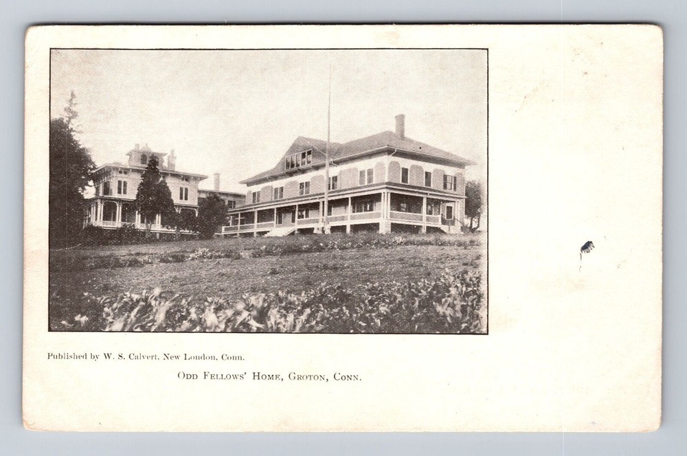 Groton CT-Connecticut, Odd Fellows' Home, Antique, Vintage Postcard