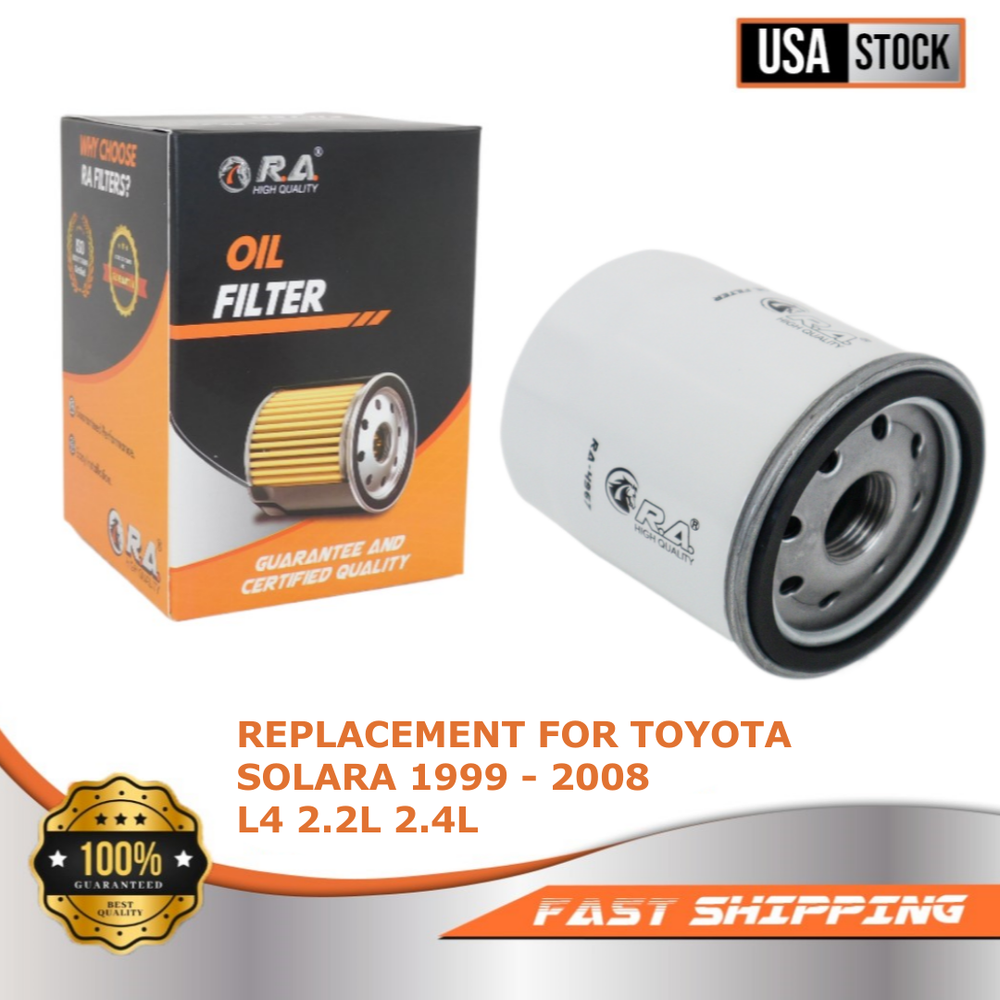 4967 Spin-On Engine Oil Filter for TOYOTA SOLARA 1999 - 2008 2.2L 2.4L SE SLE