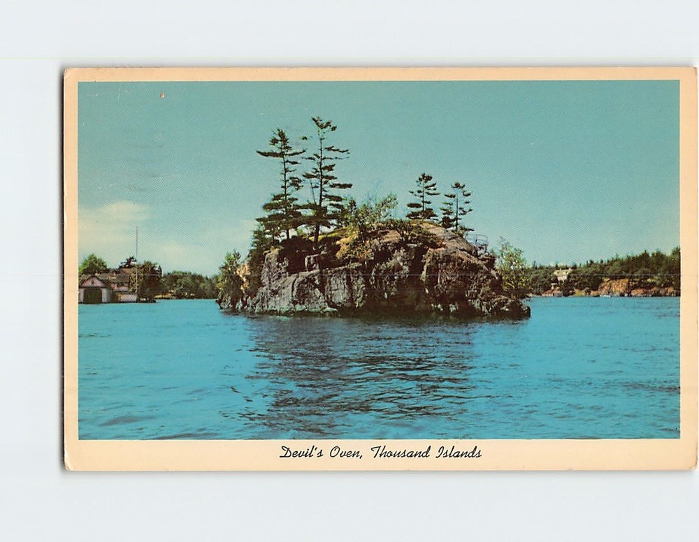Postcard Devil's Oven Thousand Islands NY USA