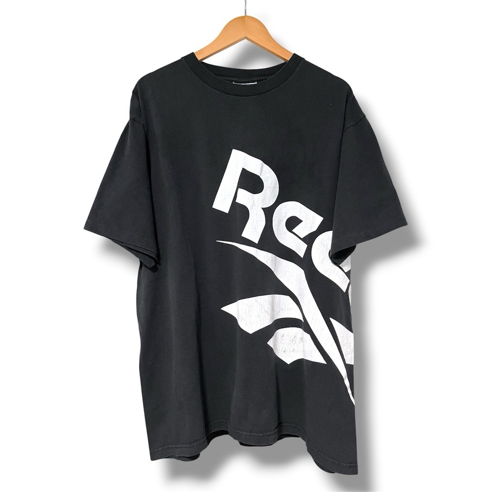Vintage Reebok T-shirt Men’s XL Single Stitch Wrap Around Logo Graphic 90s