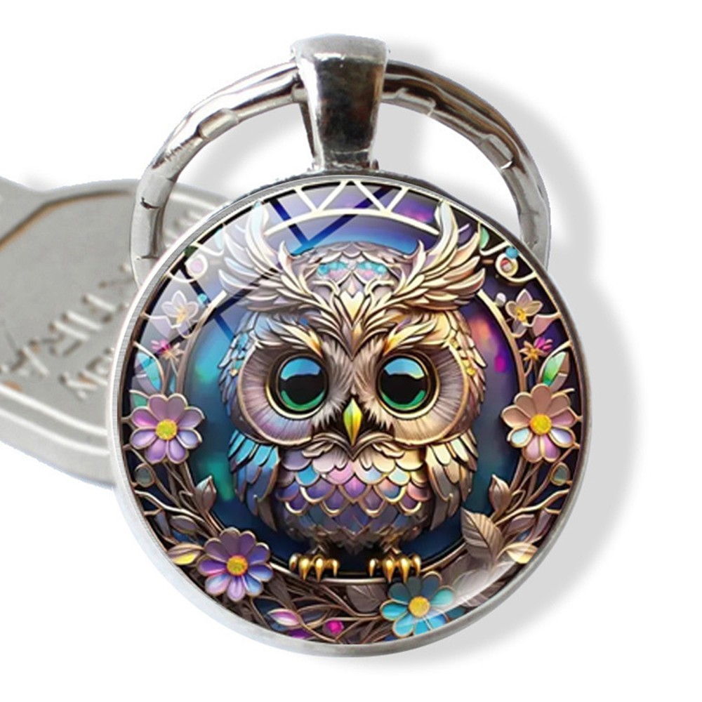 2.4 Owl Keychain Metal Pendant Durable Gift for Loved Ones  