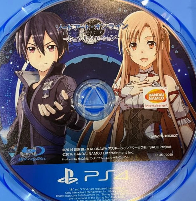 Sword Art Online Hollow Realization PlayStation4 PS4 Japan ver Tested Disc Only