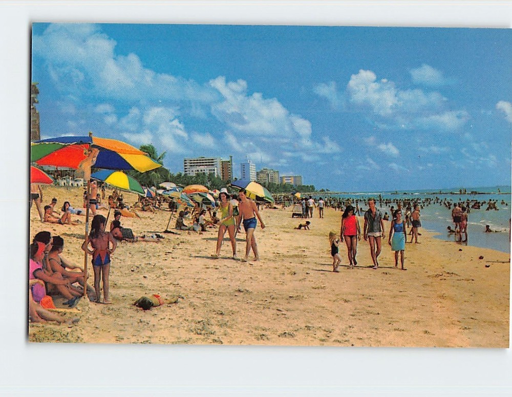 Postcard Trecho Da Bela Praia Boa Viagem Recife Brazil