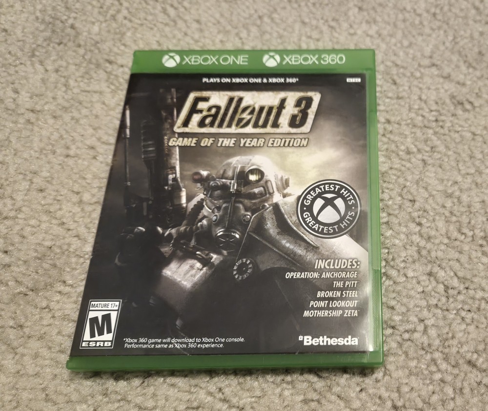 Bethesda Fallout 3 Game of the Year Edition RPG (Xbox 360, Xbox One)