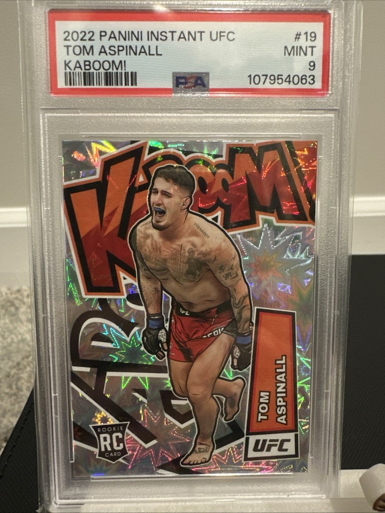 2022 Panini Chronicles Kaboom UFC Tom Aspinall RC PSA 9 Case Hit SSP