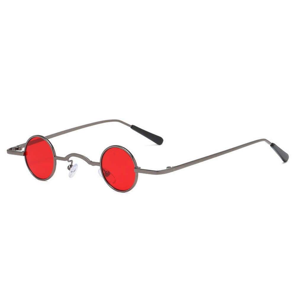 Retro Vintage Round Sunglasses with Metal Frame and UV400 Protection for 99% Vis