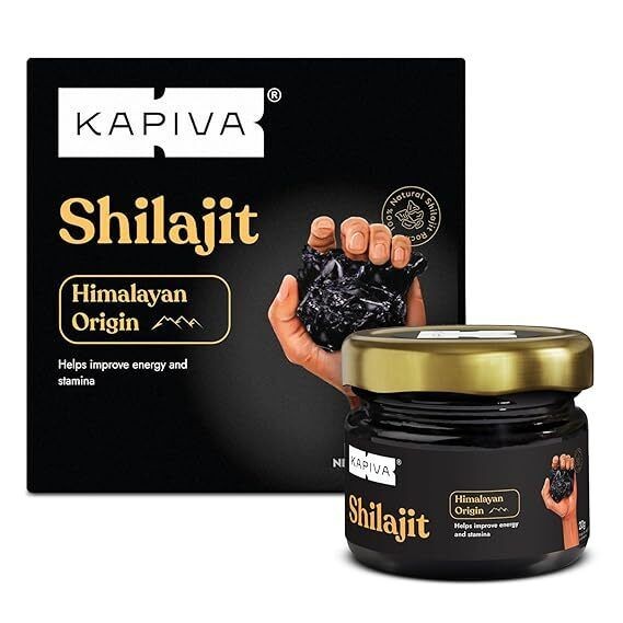 Kapiva Himalayan Shilajit Resin 20g for Stamina & Endurance Boost