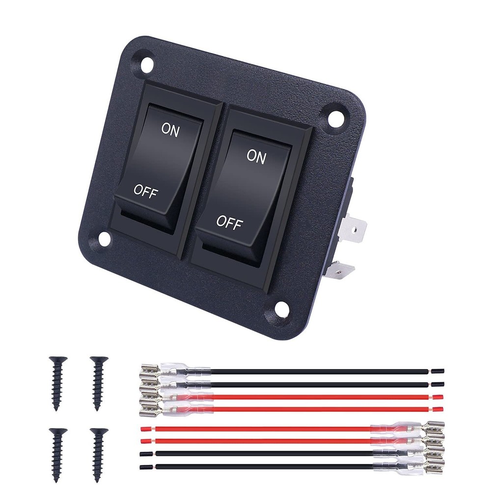 weideer 2 Gang ON Off Switch 12V 4Pin DPST Rocker Toggle RV Switch...