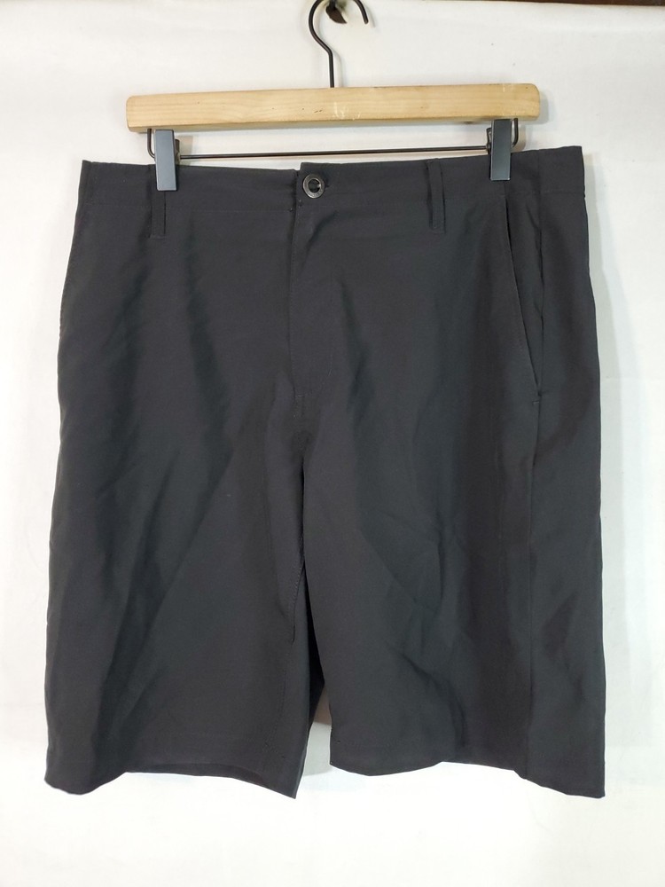 Volcom Surf & Turf Shorts Mens 32 Black Chino 4-Way Stretch Performance