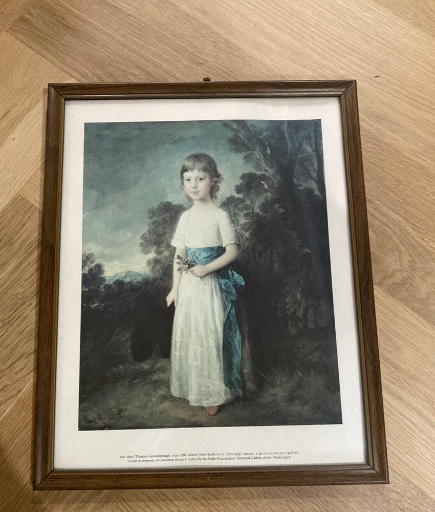 Vintage Framed Print of John Heathcote by Thomas Gainsborough / 15