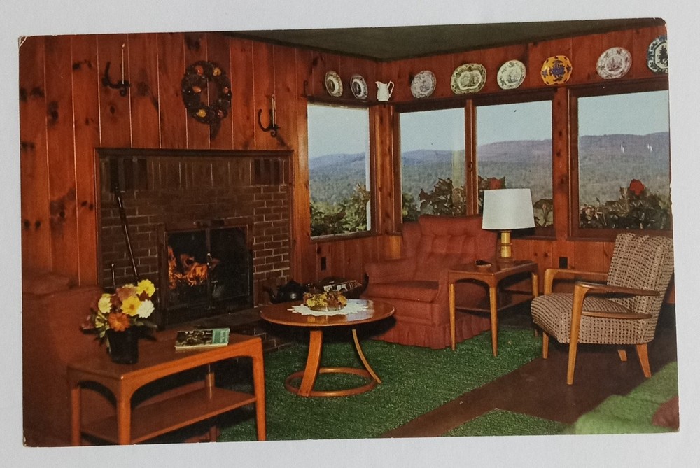 Freedom Acres Farm Wilmot Flat NH Kearsarge Mountain View Plastichrome Postcard