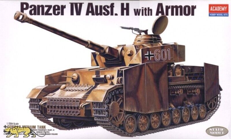 German Panzer IV H with Armor 1/35 Scale Model Kit by Academy Hobby-image