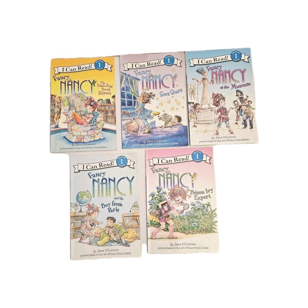 Fancy Nancy Book Lot of 5 Paperback Children's Book Beginning 1 Reading