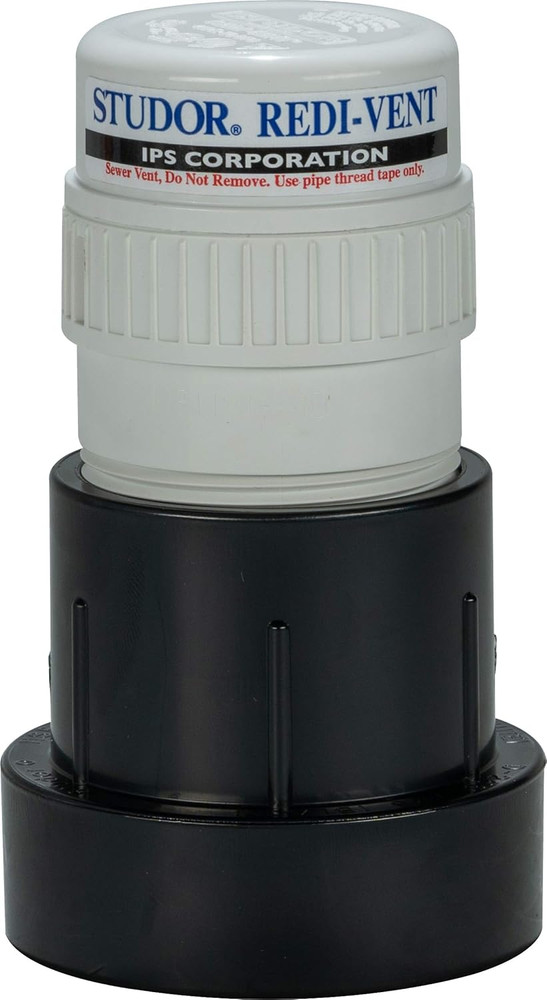 20349 Redi-Vent Air Admittance Valve with ABS Adapter, 1-1/2- or 2-Inch Connect