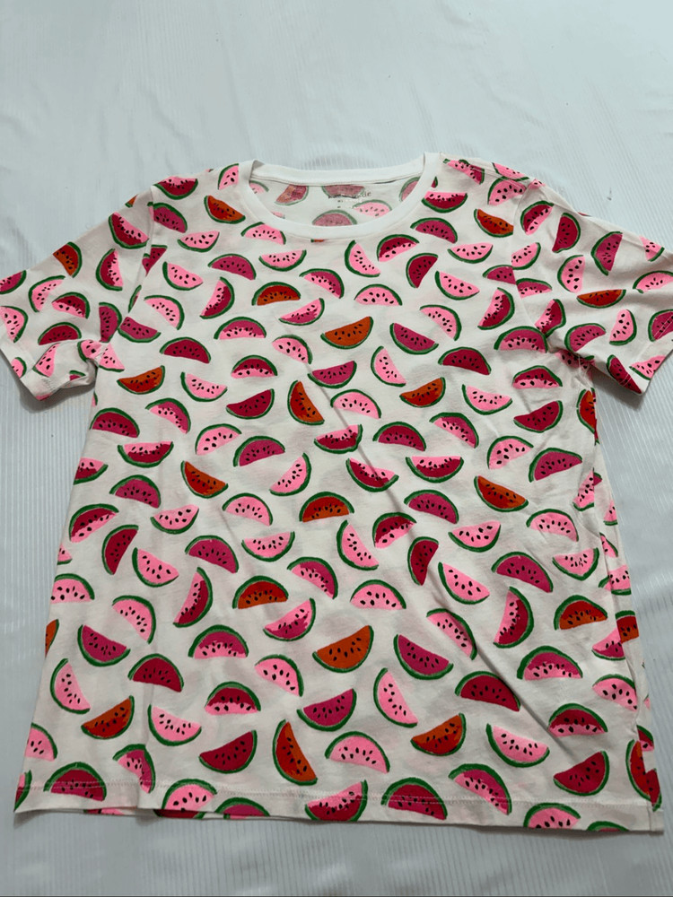 Kate Spade New York Watermelon Cotton T-Shirt Size Medium New
