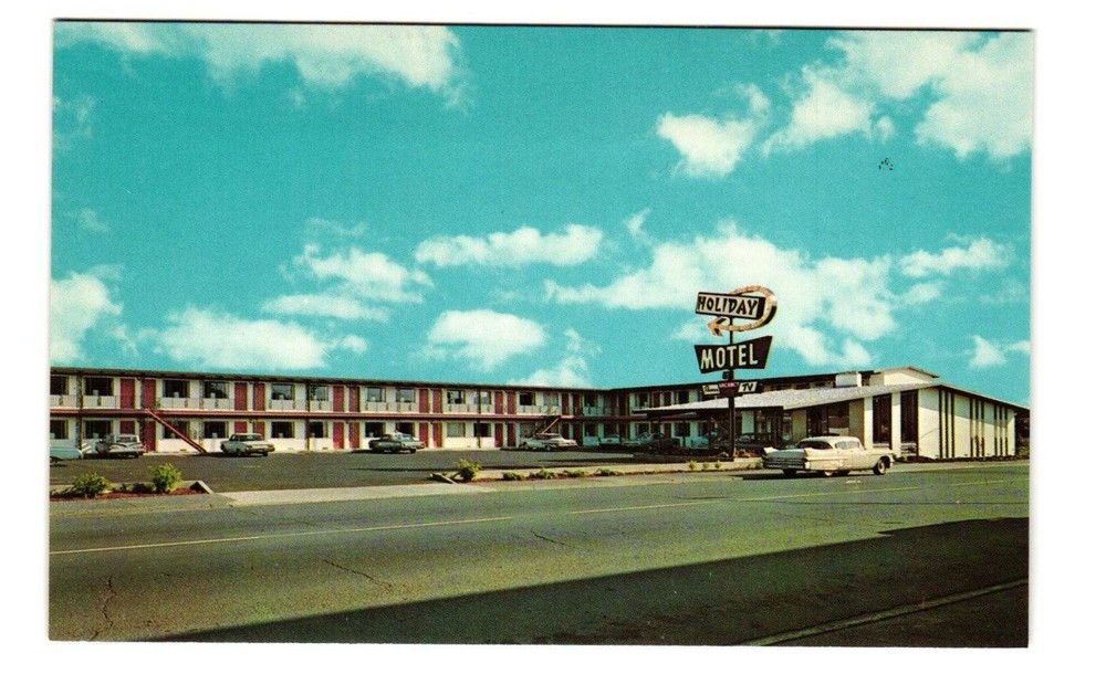 Holiday Motel Aberdeen WA vintage postcard unposted
