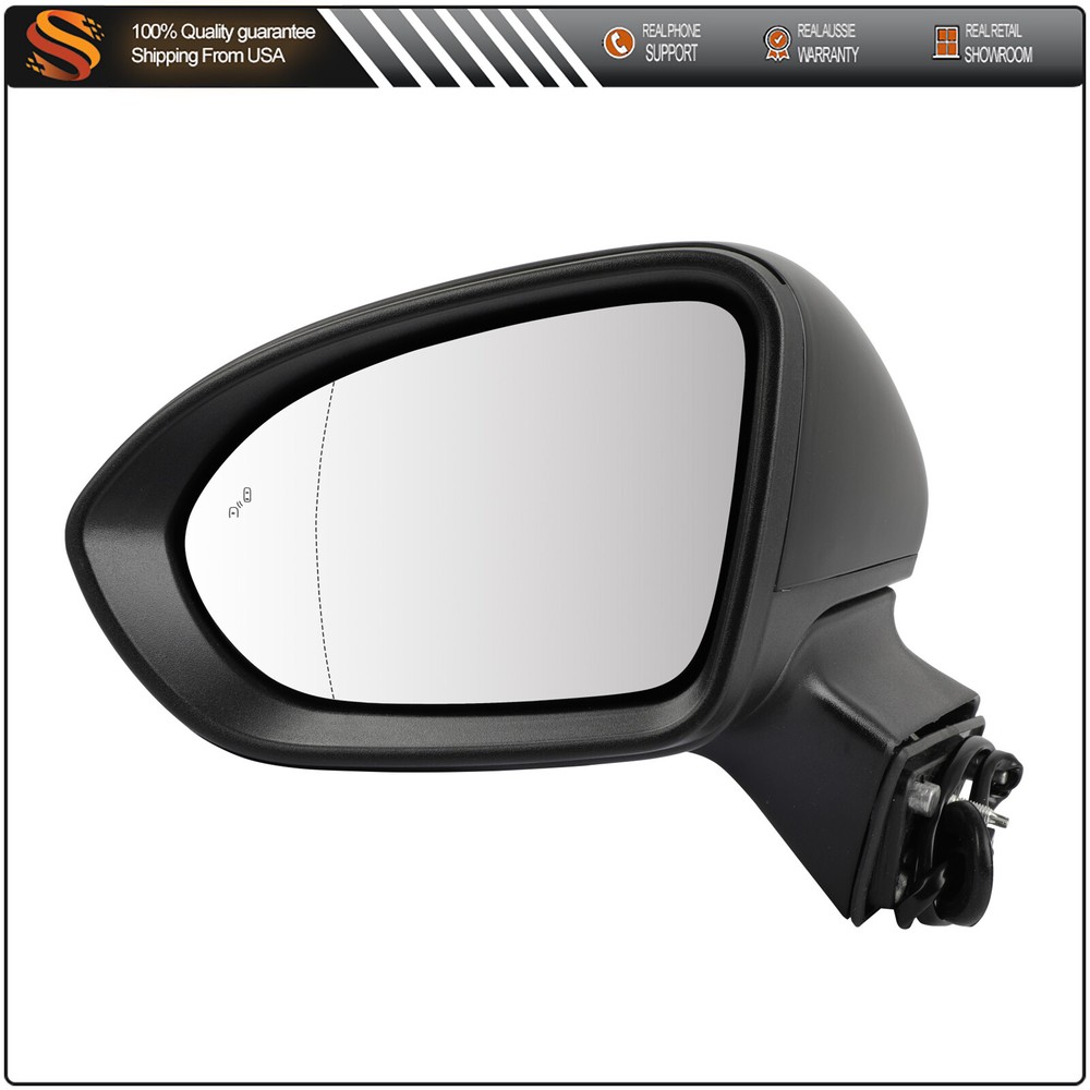 For 2016-2019 Chevrolet Cruze Sedan Left Side Mirror Heated w/Signal Lamp