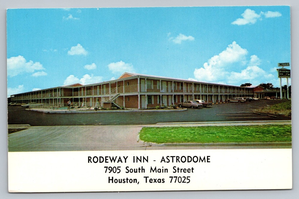 Rodeway Inn Astrodome South Main St. Houston Texas TX Vintage Postcard c1960