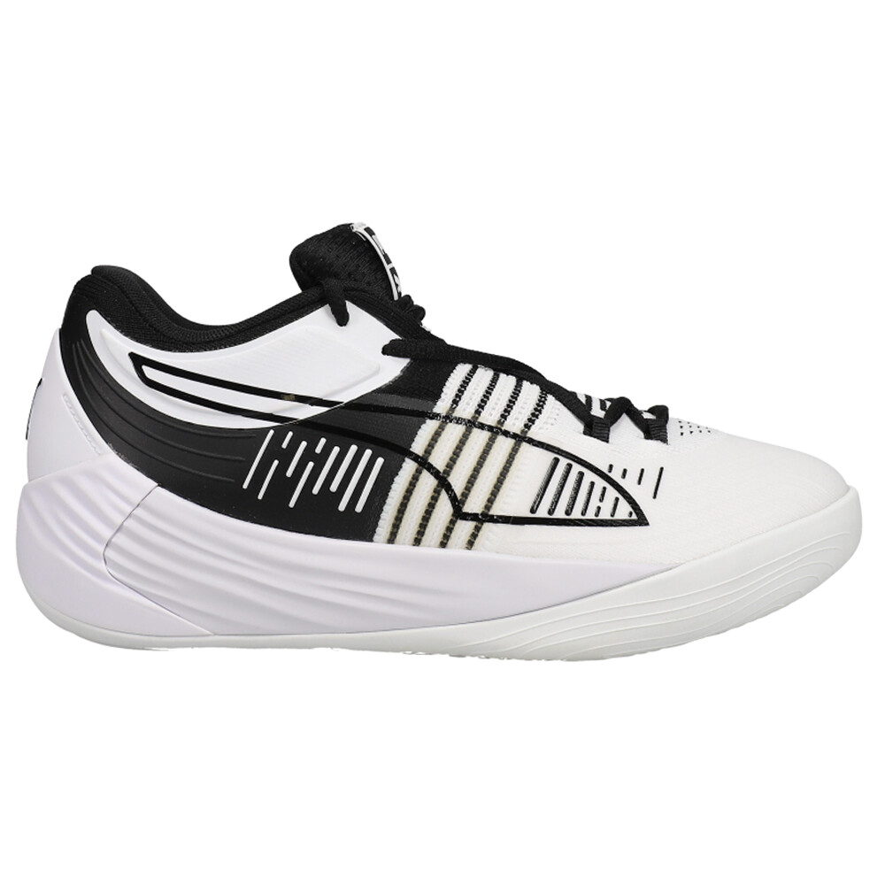 PUMA Fusion Nitro Basketball  Mens White Sneakers Athletic Shoes 376639-01