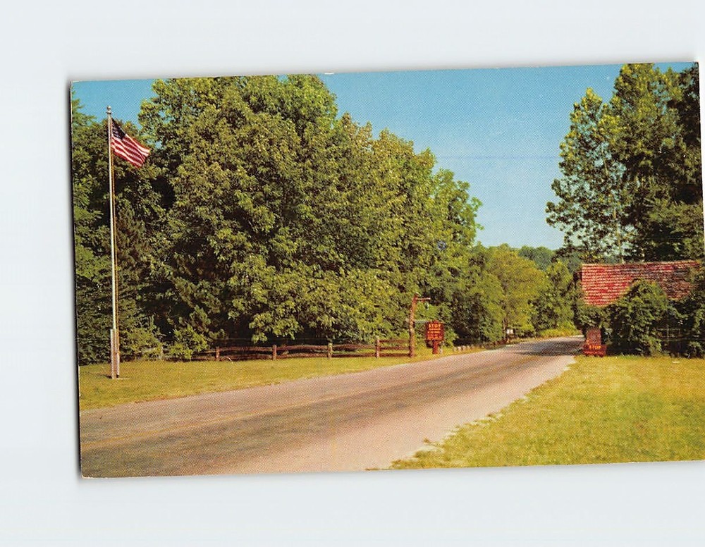 Postcard Entrance Turkey Run State Park Marshall Indiana USA