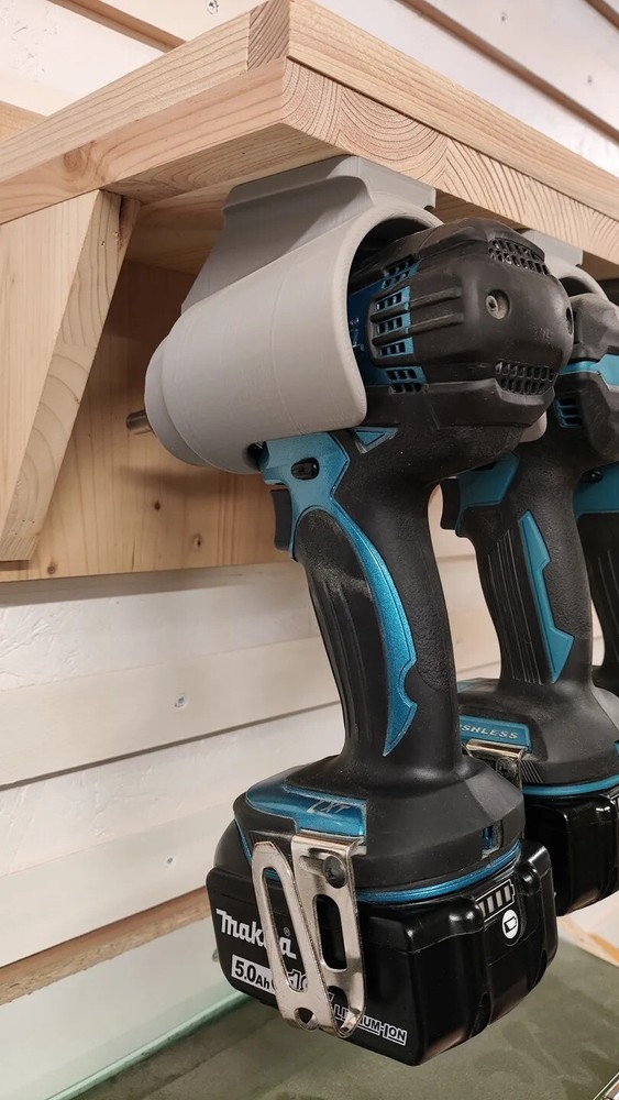 Makita Drill Holder - Wall-Mountable Tool Organizer for Makita Drills