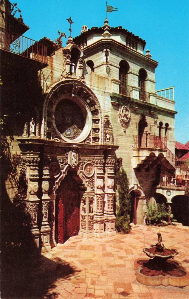 Portal of St Francis Chapel - Mission Inn - Riverside California CA - Postcard