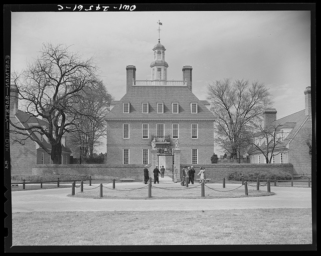 Williamsburg Virginia Governor�s Palace 1943 Colonial Revival Building