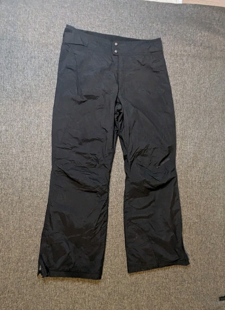 Columbia Snow Pants Men's Medium Black Ski Snowboarding Cargo Waterproof Winter