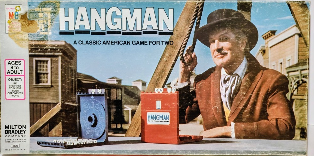 Hangman - Board Game - Milton Bradley - Complete - Vintage 1976