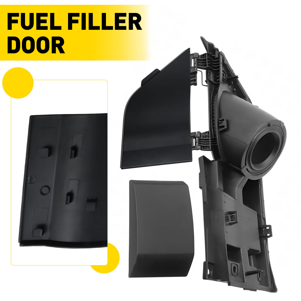Fuel Black Tank Gas Door&Cover Filler Assembly For Ford Van Transit 150/250/350