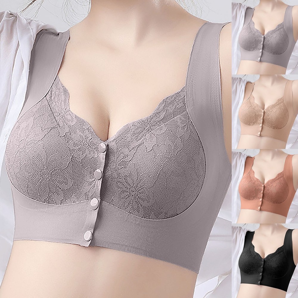 Women's Seamless Thin Vest Soft Support Large Chest Small Half Cup