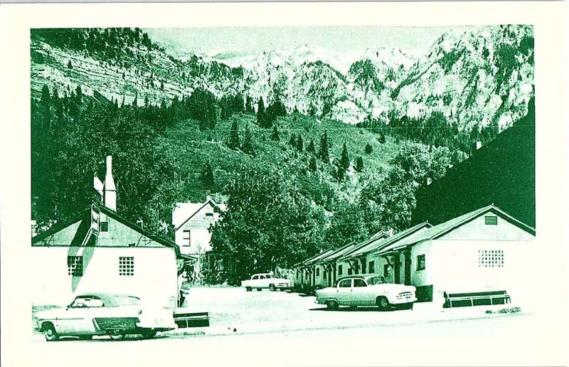 Postcard MOTEL SCENE Ouray Colorado CO m/09 AI6965