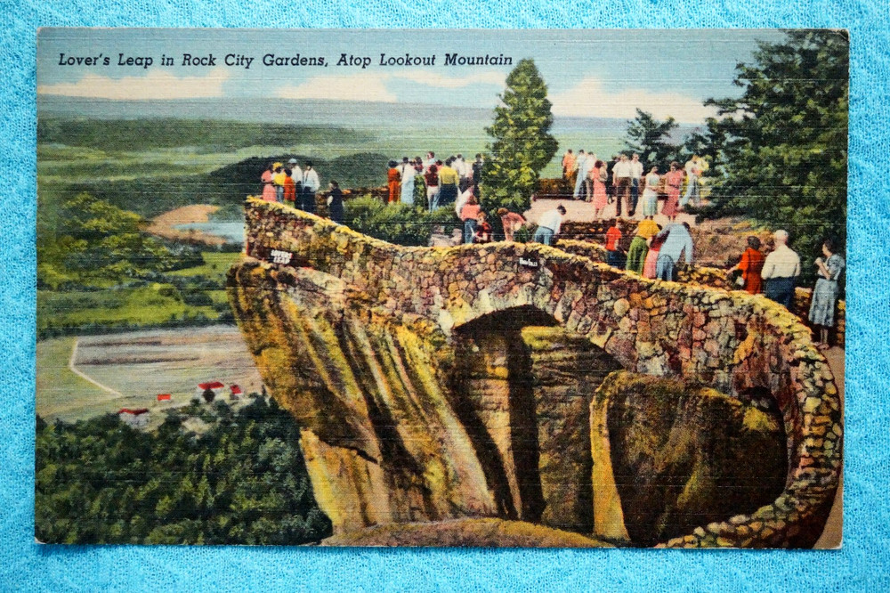 Lover's Leap in Rock City Gardens - Atop Lookout Mountain - Georgia