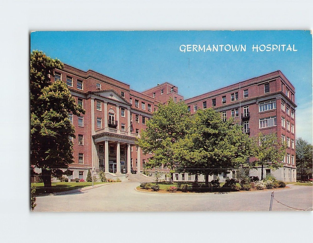 Postcard Germnatown Hospital Philadelphia Pennsylvania USA
