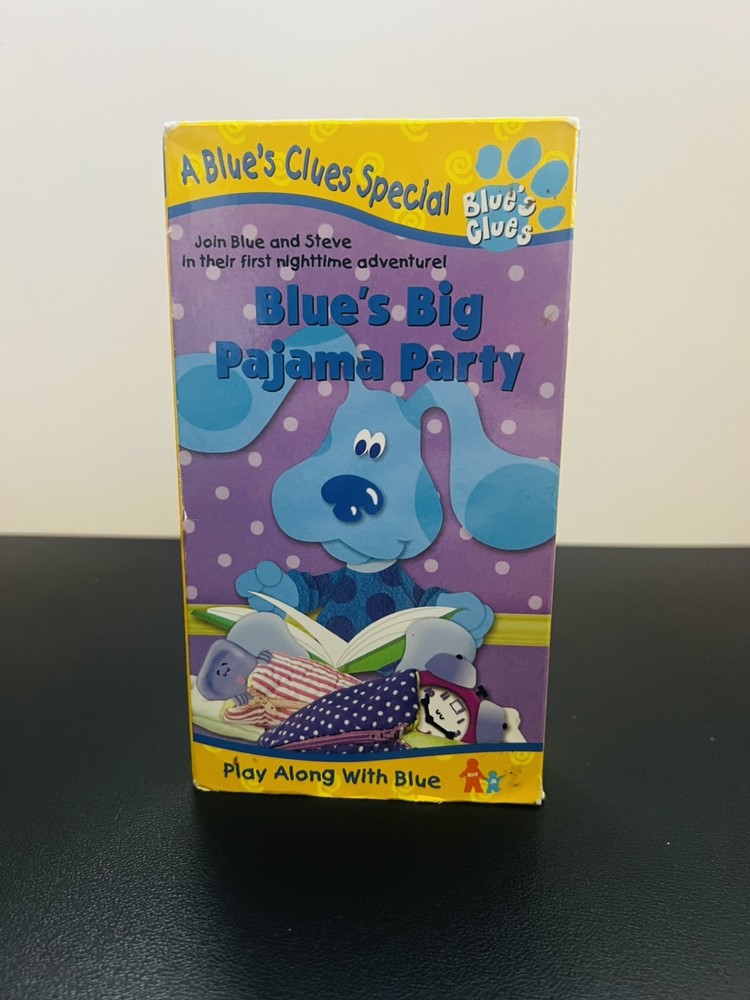 Blue's Clues Special - Blue's Big Pajama Party (VHS, 1999) Nick Jr.