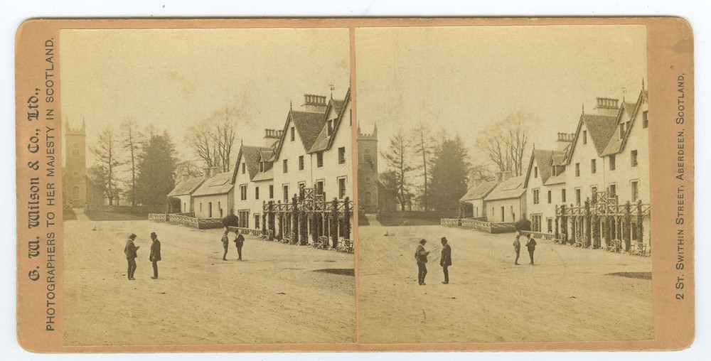 G1985~ SCOTLAND – Kenmore, Aberfeldy c.1870s Stereoview – by G.W. Wilson