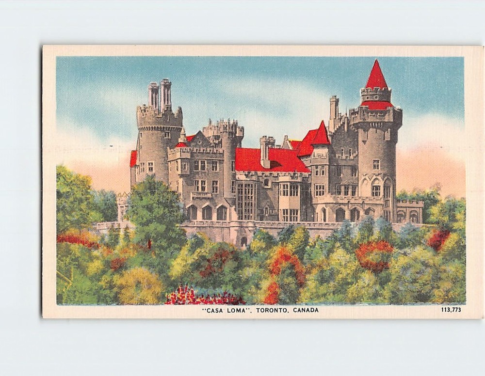 Postcard Casa Loma Toronto Canada