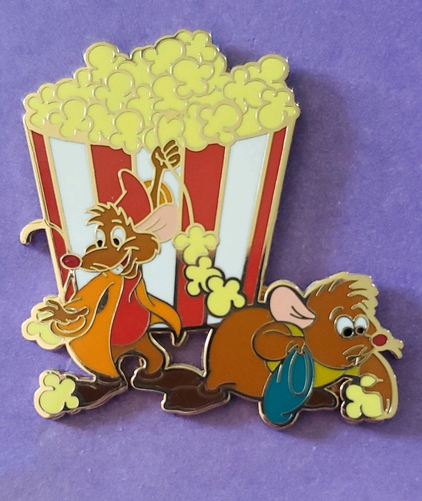 Disney Studio Store Hollywood Gus and Jaq Popcorn Bucket Pin Single