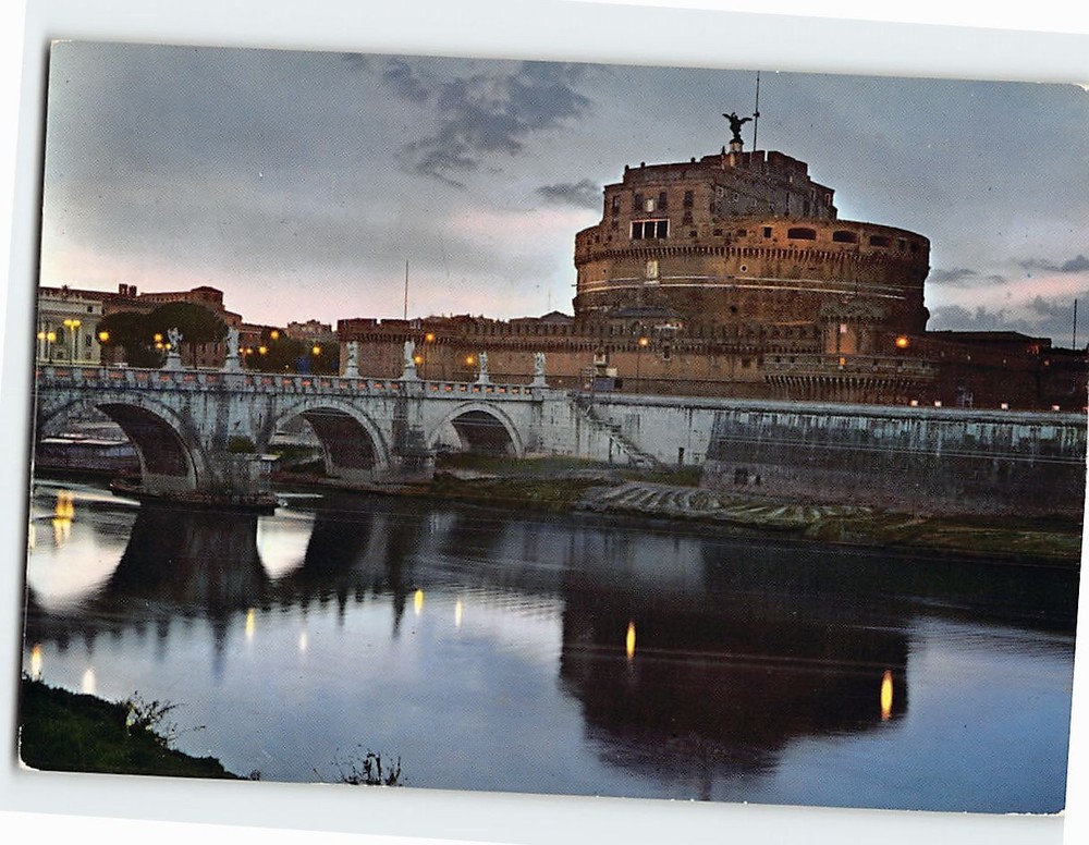Postcard Castel Sant' Angelo Rome Italy