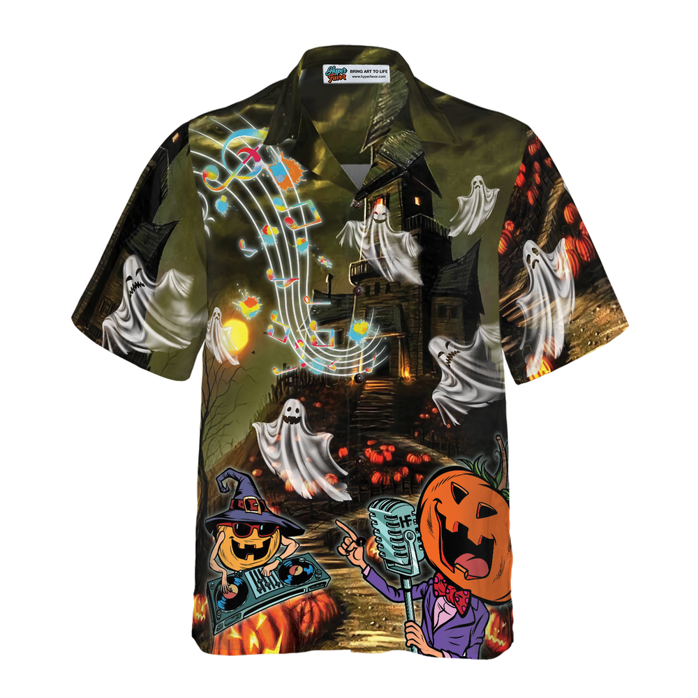 Music Night Halloween Hawaiian Shir