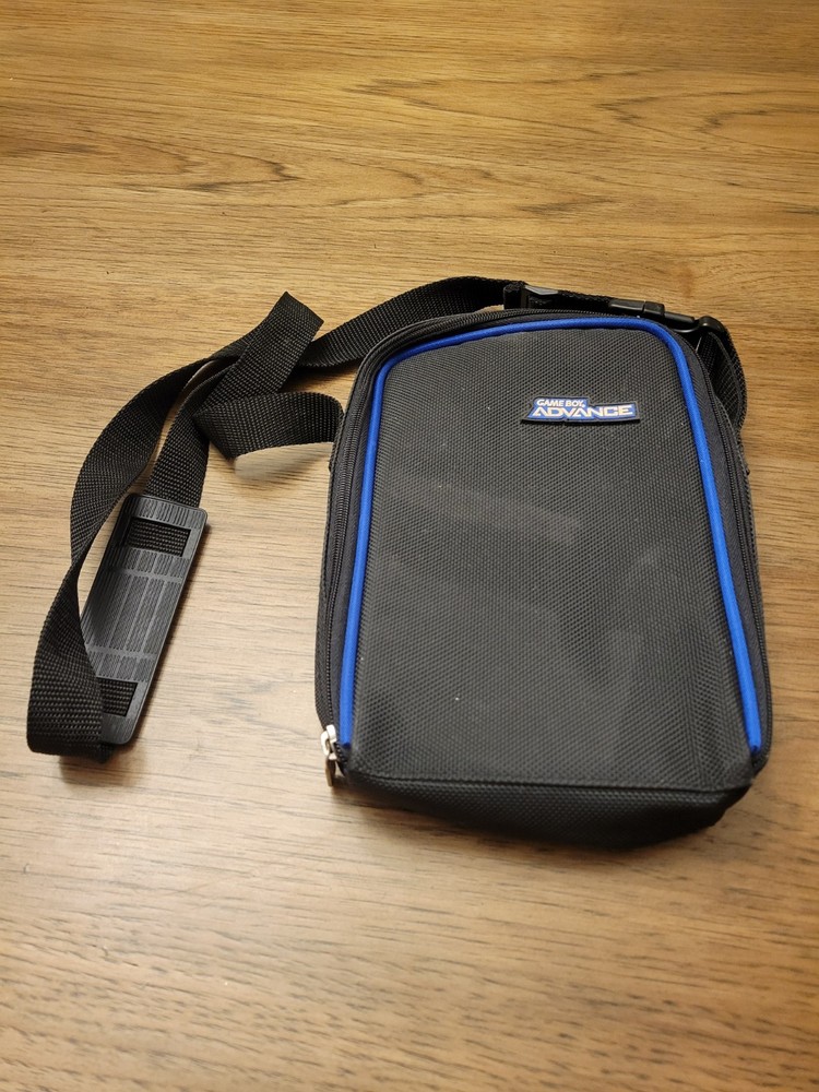 OEM Nintendo Game Boy Advance Blue Black Carrying Case Travel Bag Missing Insert