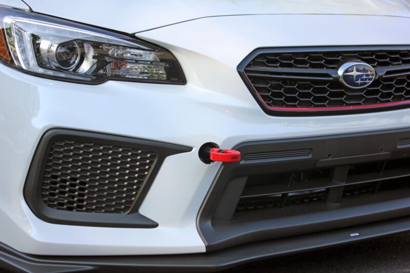 Perrin Red Front Tow Hook Kit 2008-2014 Subaru WRX STi