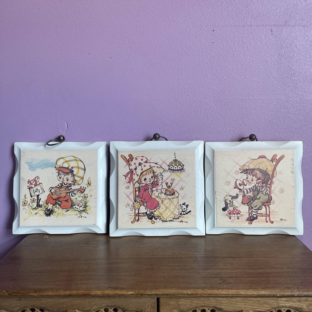 Vintage Home Interior Set Of 3 Wood Plaques | HomCo Wall Decor
