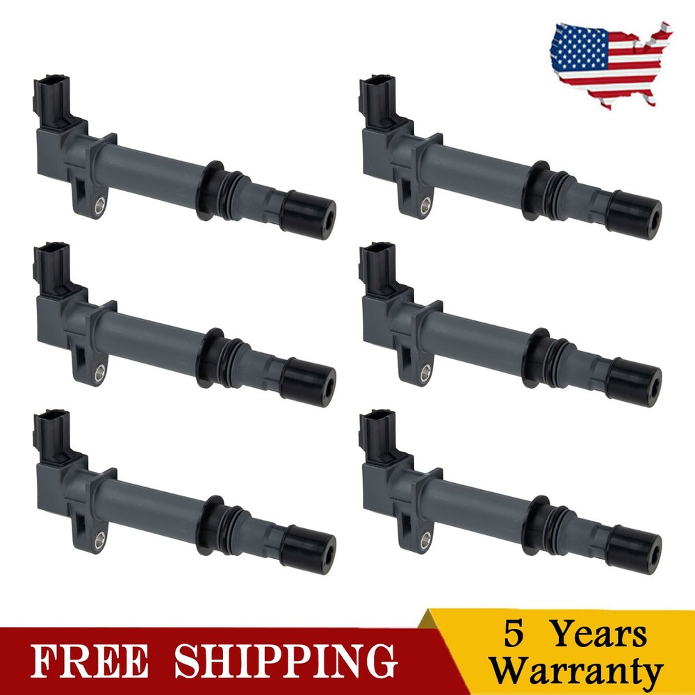 6x Ignition Coil Fits 2002-2006 Jeep Liberty 3.7L V6 2004-2007 Dodge Dakota